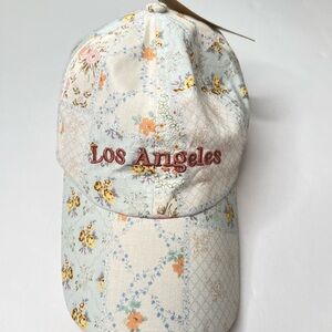 Mix No. 6 Women's Los Angeles Floral Baseball Cap Hat One Size Adjustable NWT